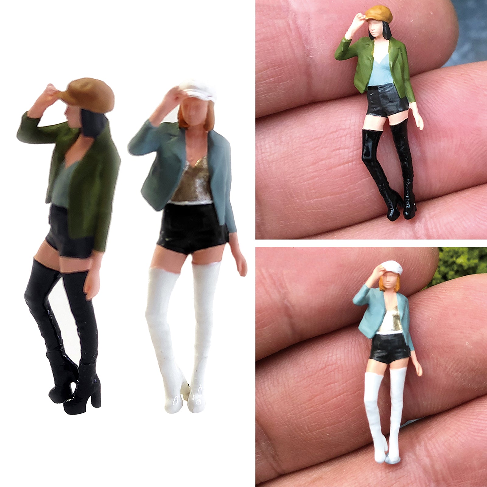 Miniature 1/64 Diorama Figures Character Action Figure Model Display Style 1