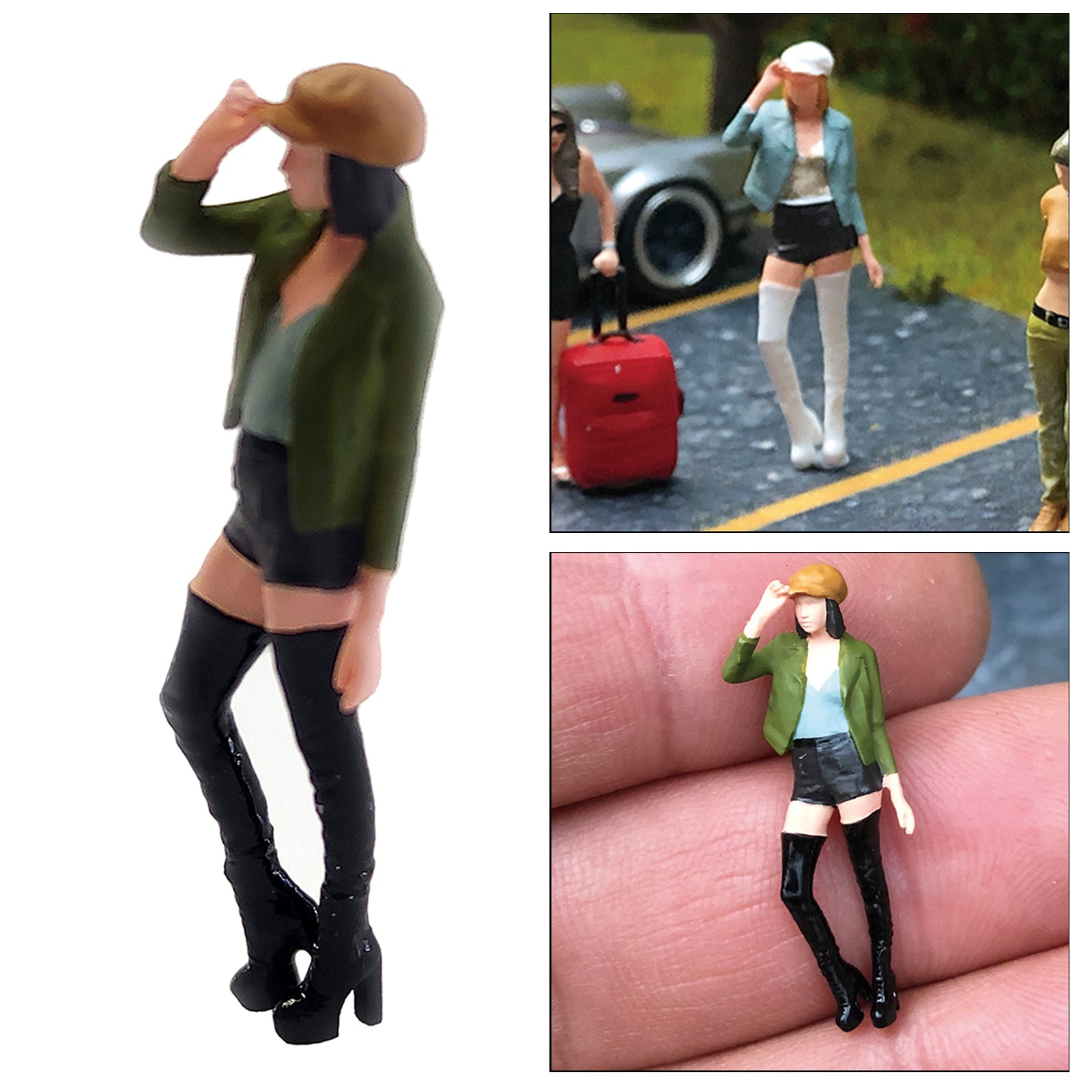 Miniature 1/64 Diorama Figures Character Action Figure Model Display Style 1