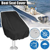 Boat Seat Cover Outdoor Yacht Waterproof Elastic Hem Protection Black