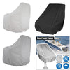 Boat Seat Cover Outdoor Yacht Waterproof Elastic Hem Protection White