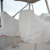 Boat Seat Cover Outdoor Yacht Waterproof Elastic Hem Protection White