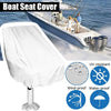 Boat Seat Cover Outdoor Yacht Waterproof Elastic Hem Protection White