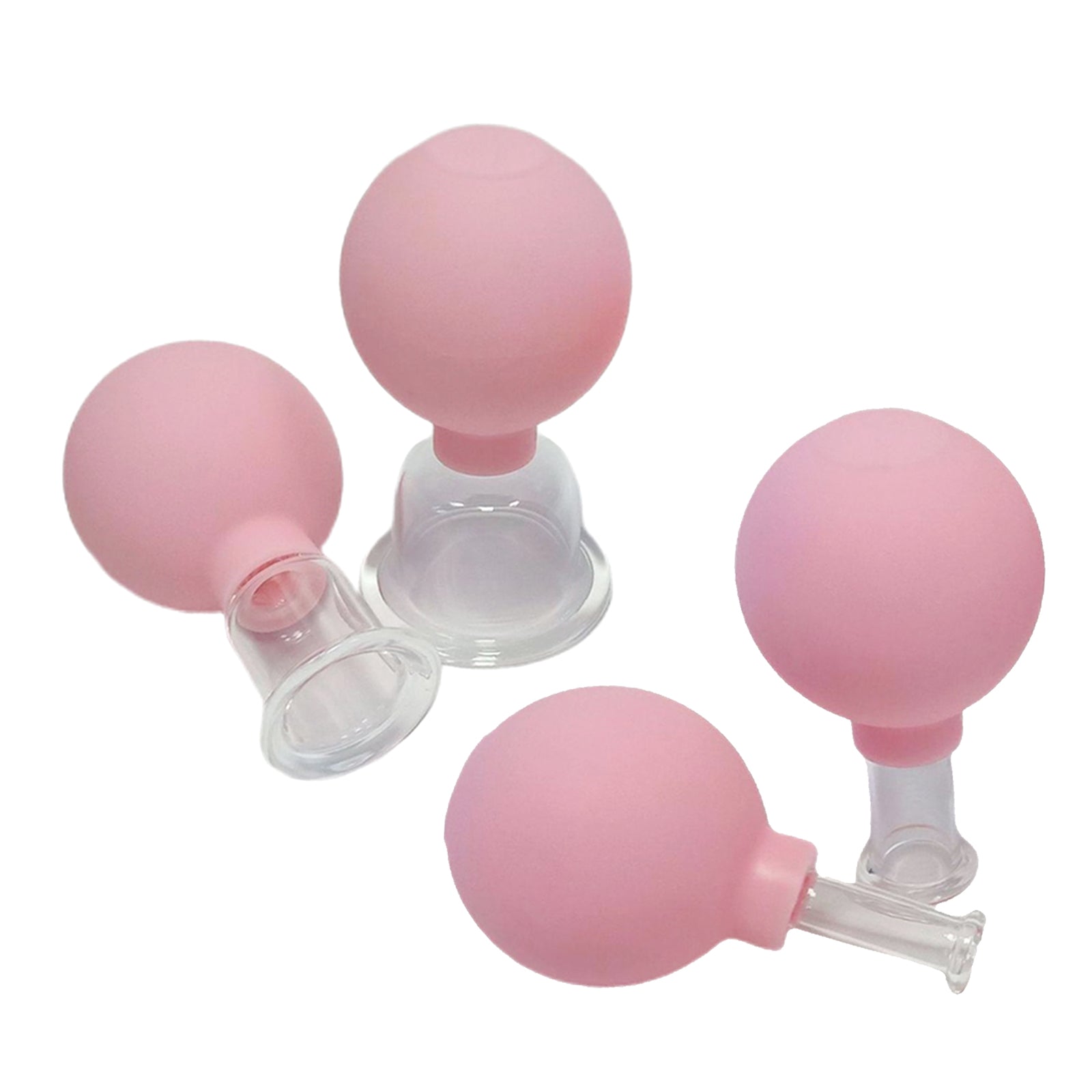 4Pieces Portable Massage Cupping Cup Home Eye Back Leg Full Body Message