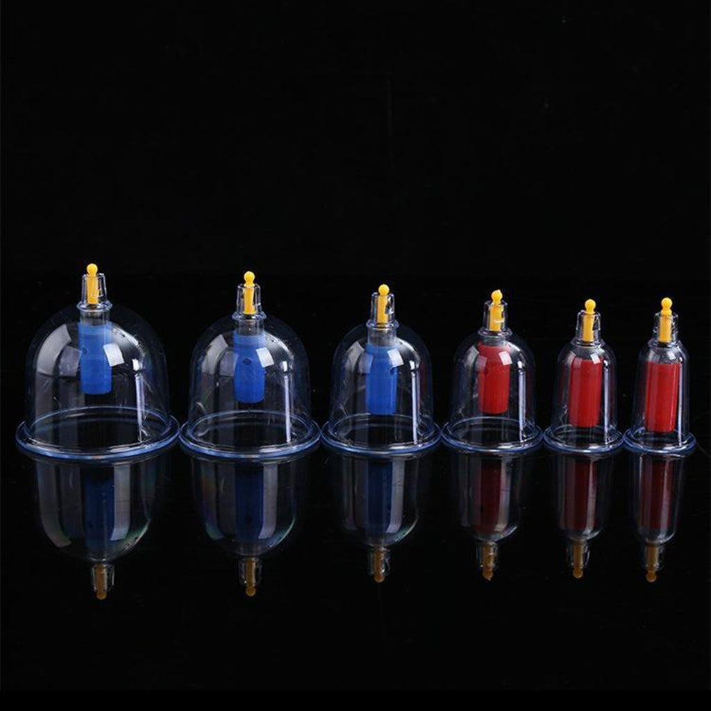 24 Cups Chinese Vacuum Cupping Body Massage Therapy Health Healthy Cup Set .