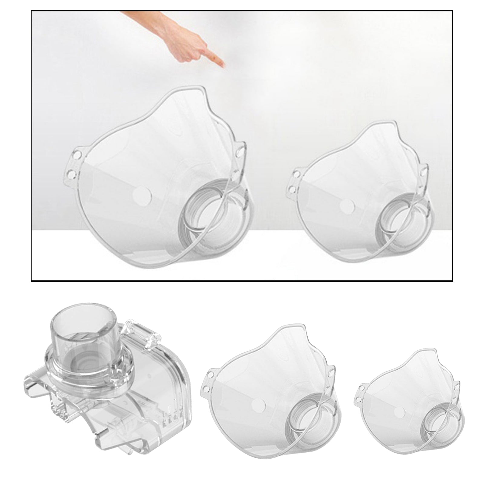 Nebulize Cup Inhalers Mask Replacement Parts for Adult Kid Cup 4.6x5.8x4.3cm