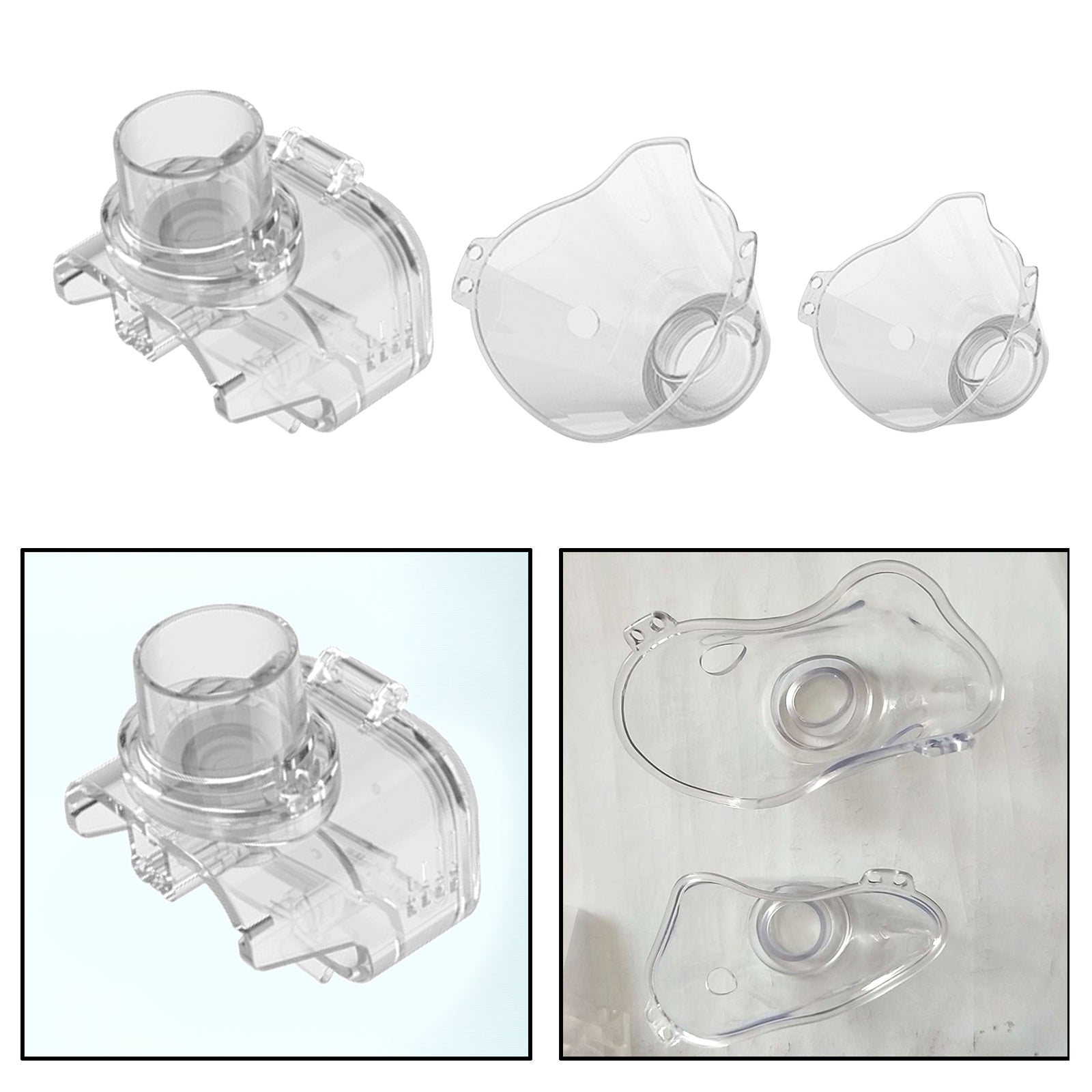 Nebulize Cup Inhalers Mask Replacement Parts for Adult Kid Cup 4.6x5.8x4.3cm