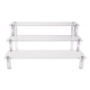 Clear Acrylic Display Riser Stand Perfume Cosmetics Holder for Decoration 39.5x27.5x15cm