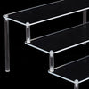 Clear Acrylic Display Riser Stand Perfume Cosmetics Holder for Decoration 39.5x27.5x15cm