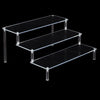 Clear Acrylic Display Riser Stand Perfume Cosmetics Holder for Decoration 29.5x27.5x15cm