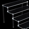 Clear Acrylic Display Riser Stand Perfume Cosmetics Holder for Decoration 39.5x34.5x20cm