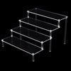 Clear Acrylic Display Riser Stand Perfume Cosmetics Holder for Decoration 39.5x34.5x20cm