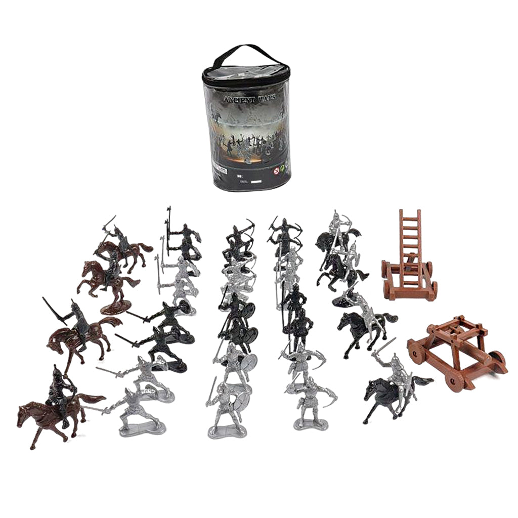 Military Action Figures Army Men Soldiers Playset Sandtable Scene Play 34pcs