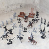 Military Action Figures Army Men Soldiers Playset Sandtable Scene Play 34pcs