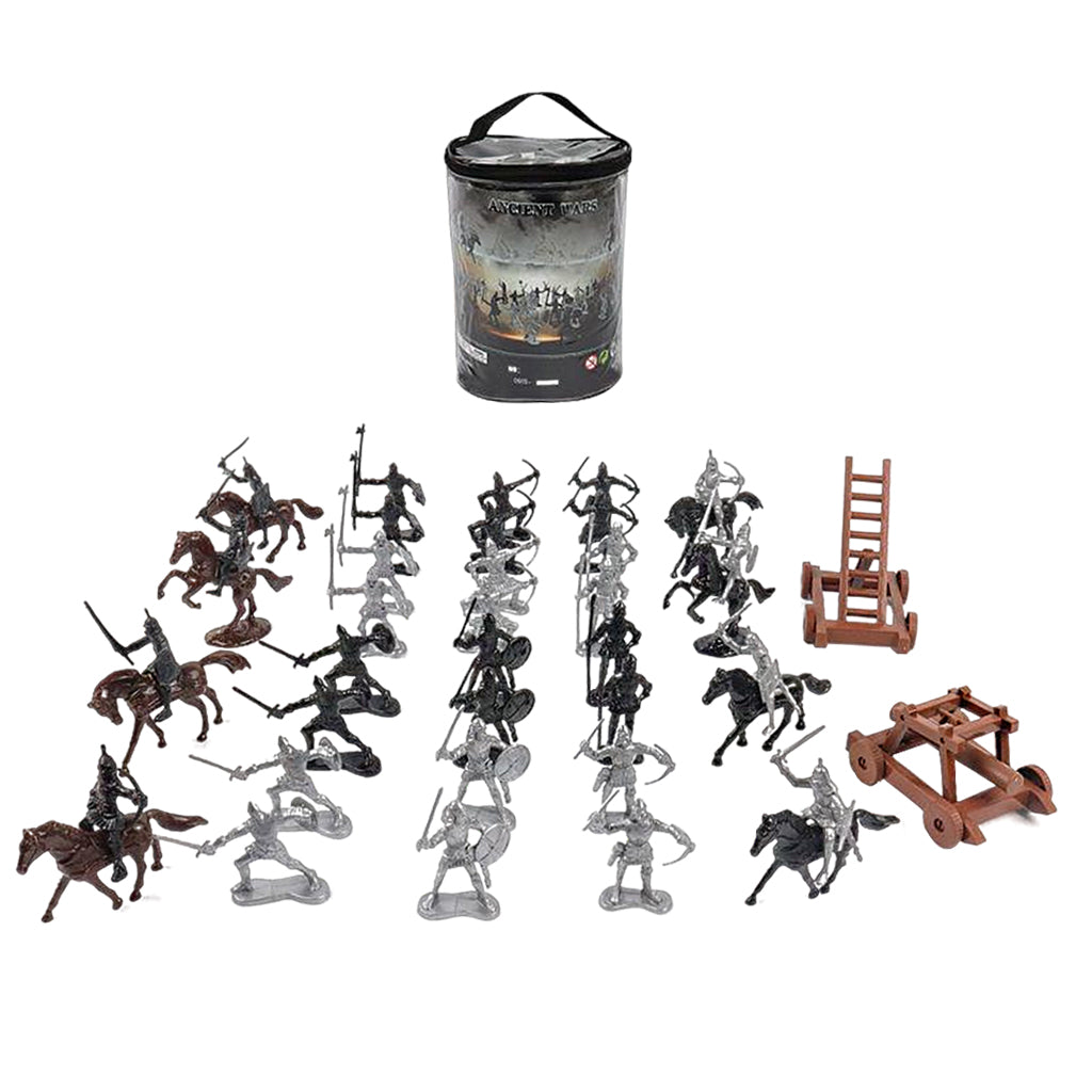 Military Action Figures Army Men Soldiers Playset Sandtable Scene Play 34pcs