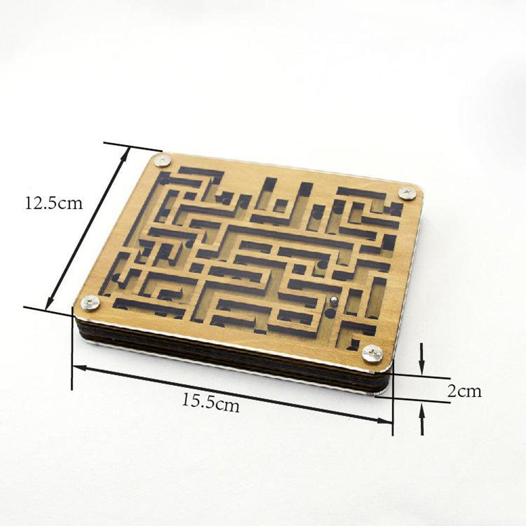 Wooden Maze Game 2 Sides Puzzle Game for Adults Teens Kids Educational Toys