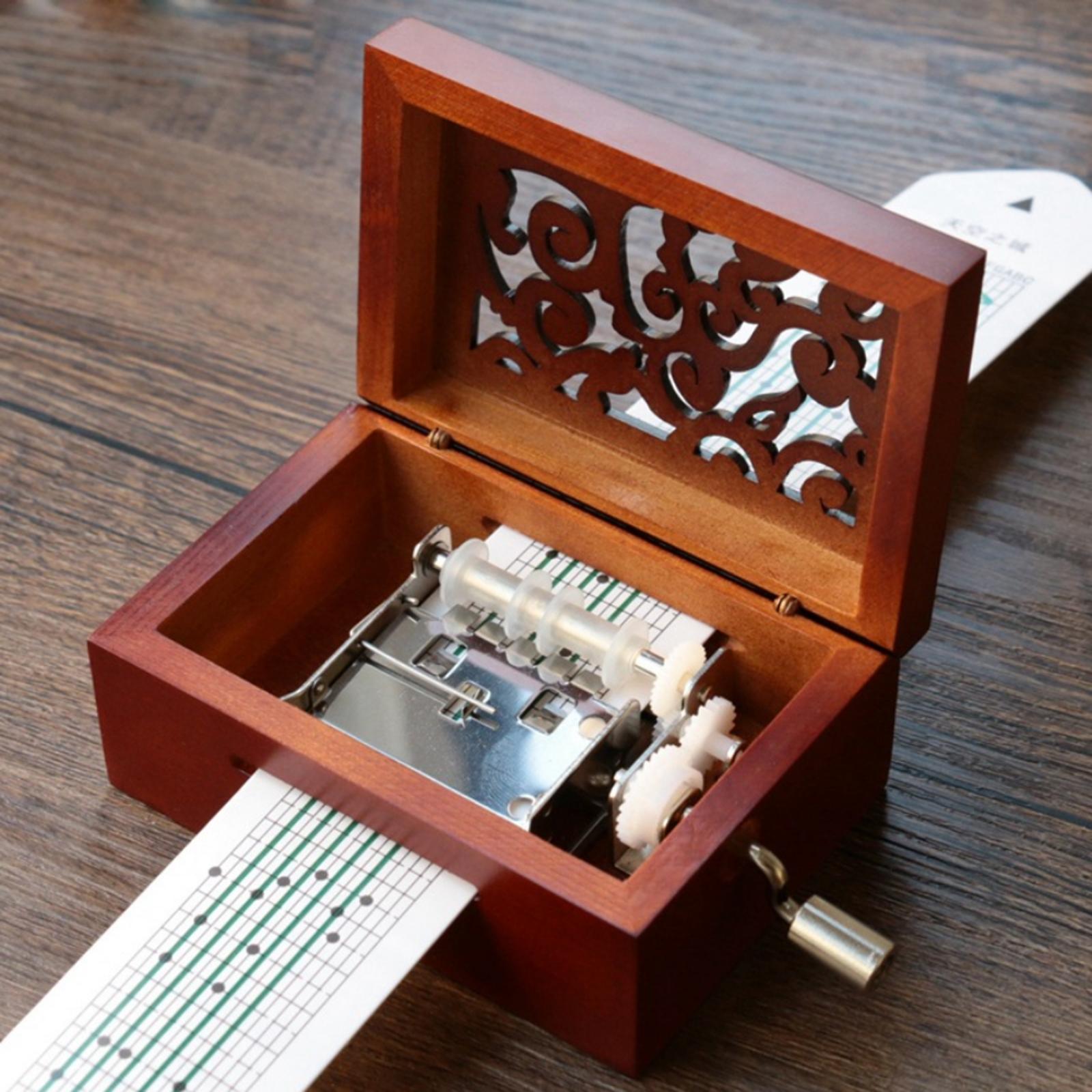 DIY Hand-cranked Music Box With Hole Puncher and Paper Tapes