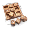 Wooden Tic Tac Toe/ Noughts and Crosses Game Family Board Games