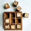 Wooden Tic Tac Toe/ Noughts and Crosses Game Family Board Games