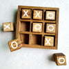 Wooden Tic Tac Toe/ Noughts and Crosses Game Family Board Games