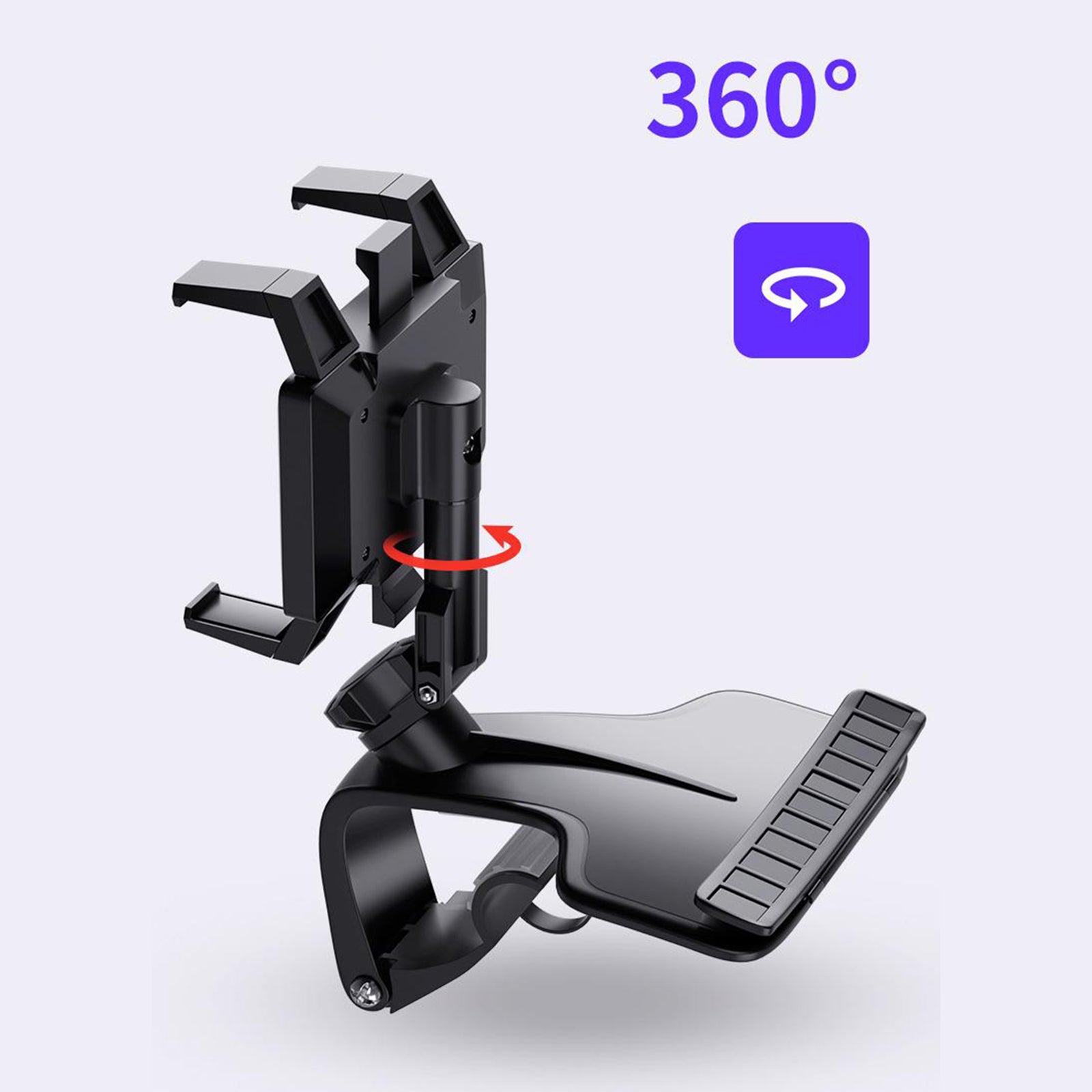 Black 360 Degree Auto Car Phones Holder Stand Bracket