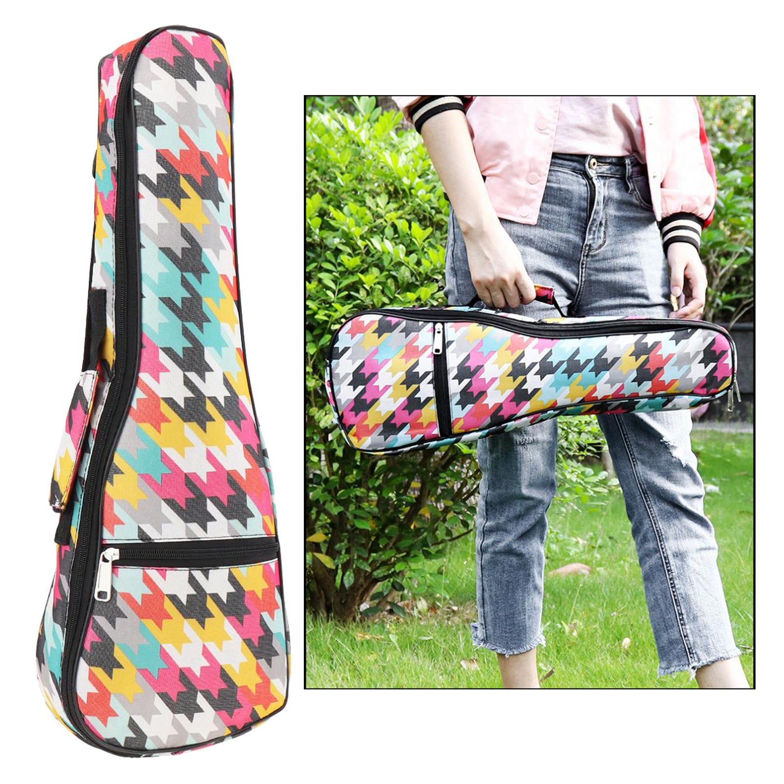 21/23/26'' Ukelele Carrying Case Uku Padded Backpack Bag 26inch Style2