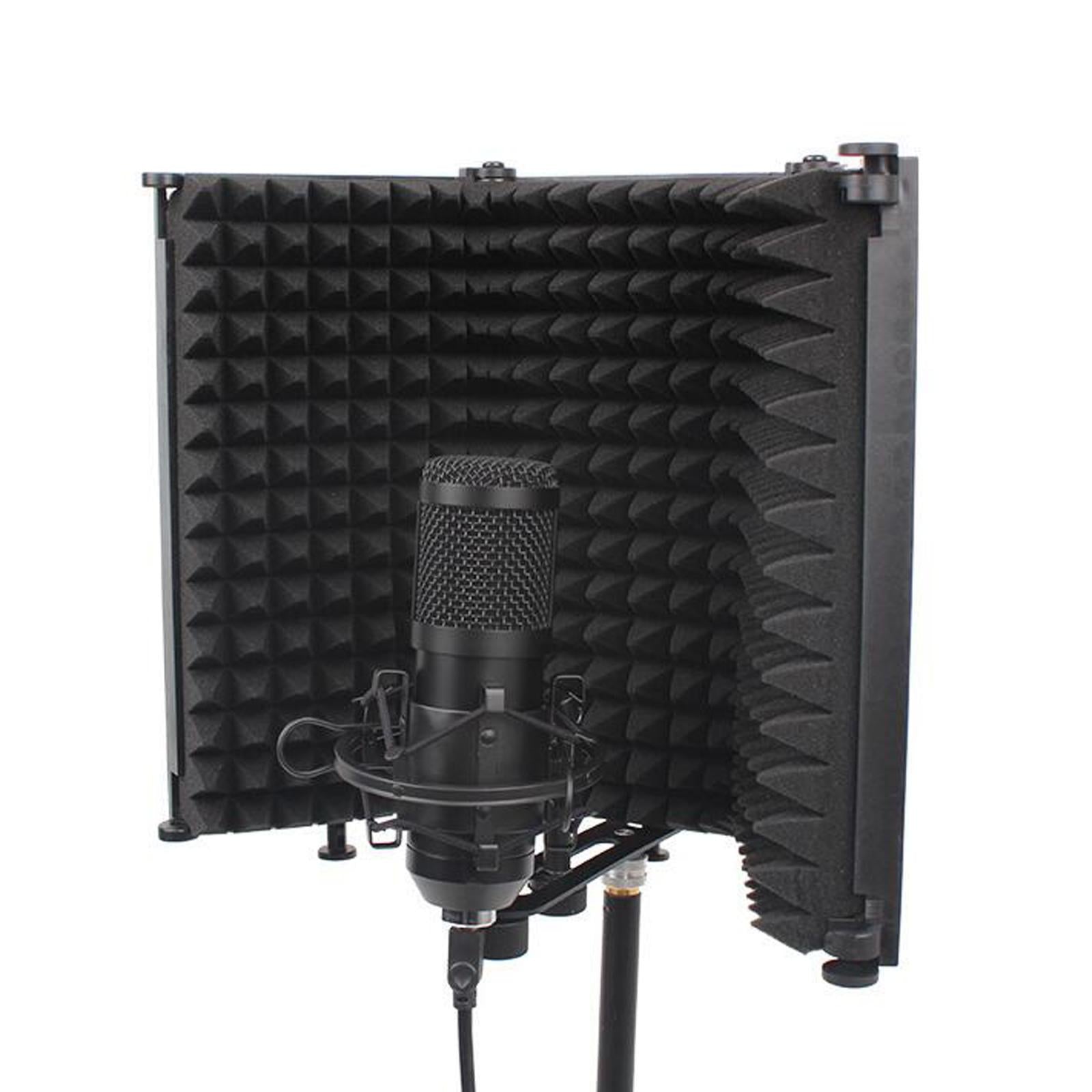 3Panel Microphone Isolation Shield Vocal Recording Microphone Isolation