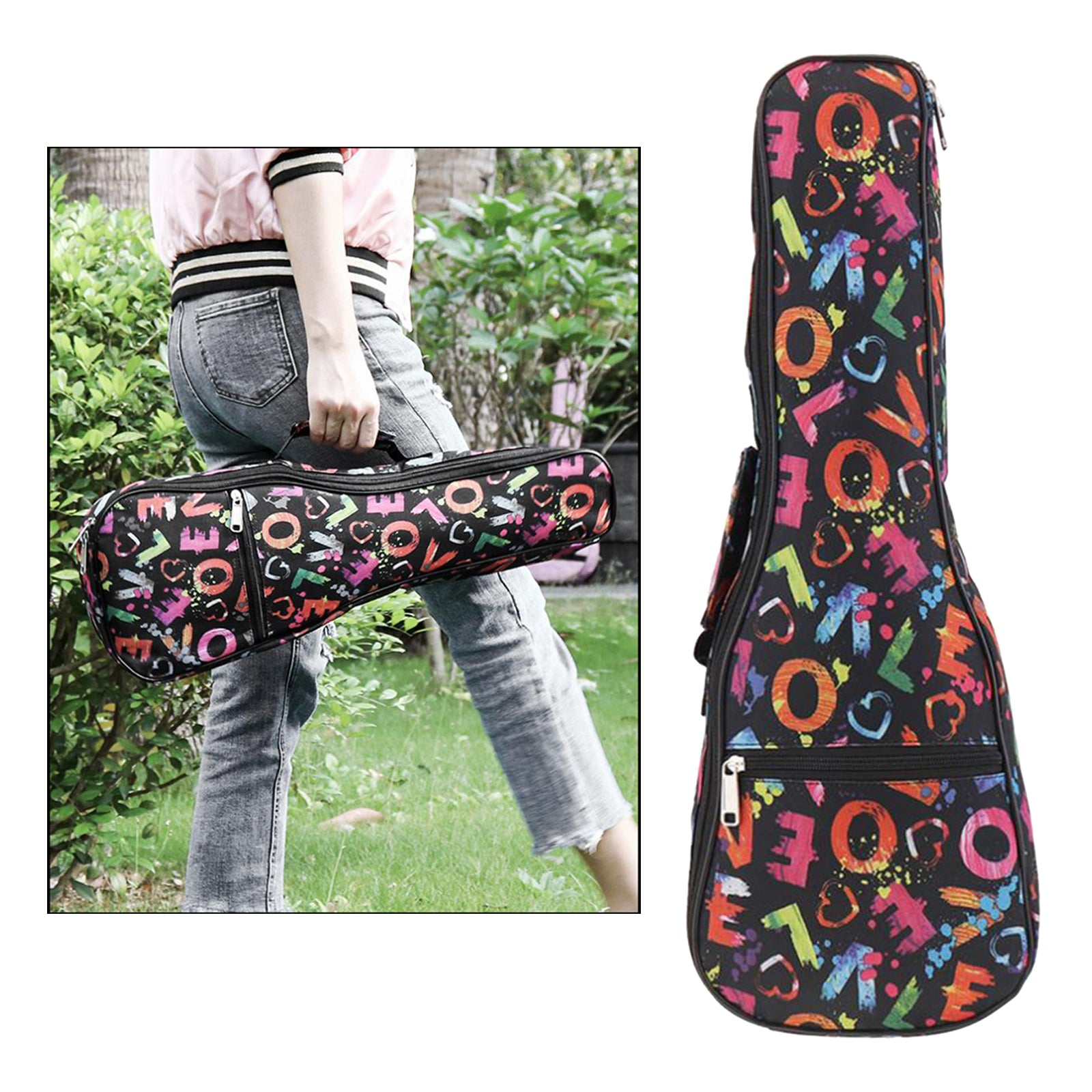 21/23/26'' Ukelele Carrying Case Uku Padded Backpack Bag 23inch Style3