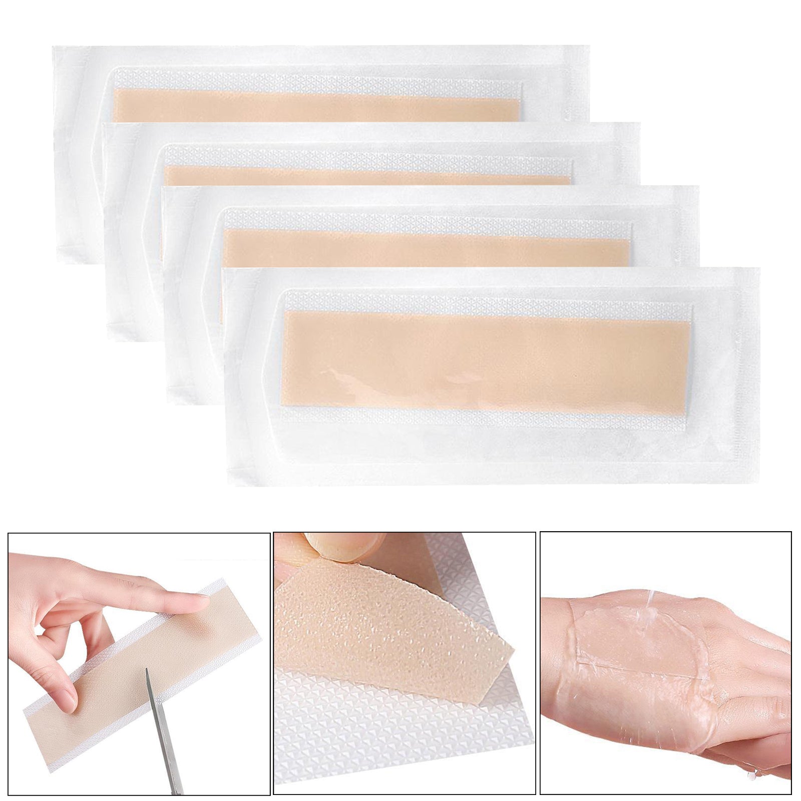 4 Pack Tattoo Flaw Concealer Tape Scar Acne Cover Flesh for Arms Neck Back L