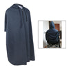 Warm Wheelchair Hooded Capes Ponchos Leg Back Protector Purplish Blue Male