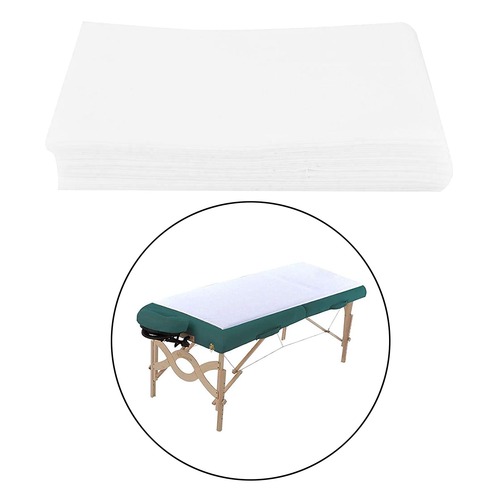 10Piece Bed Sheets Perforated Massage Table Covers for Tattoo 80x180cm White