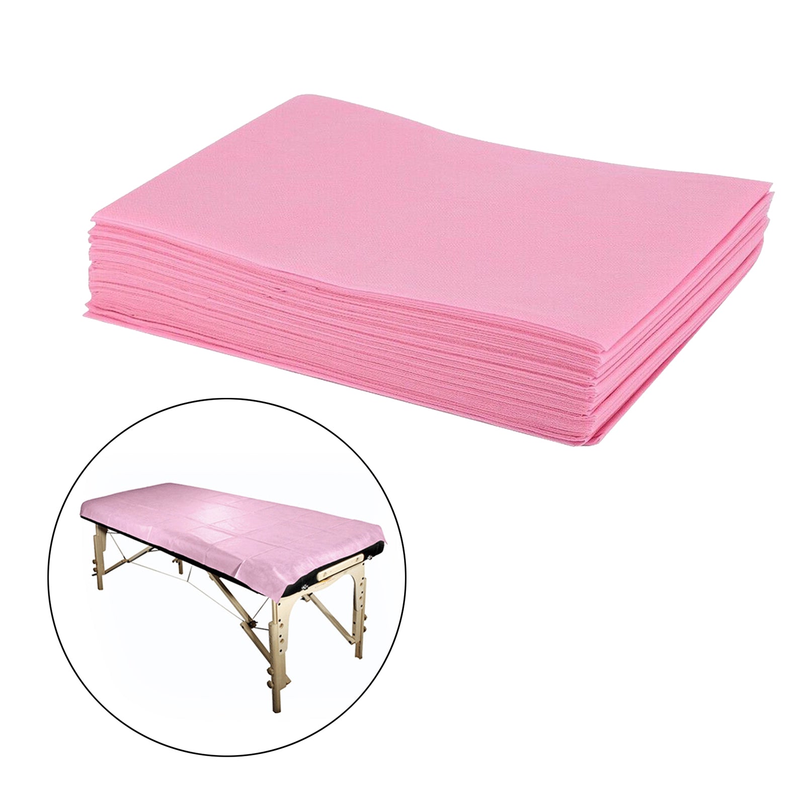 10Piece Bed Sheets Perforated Massage Table Covers for Tattoo 80x180cm Pink