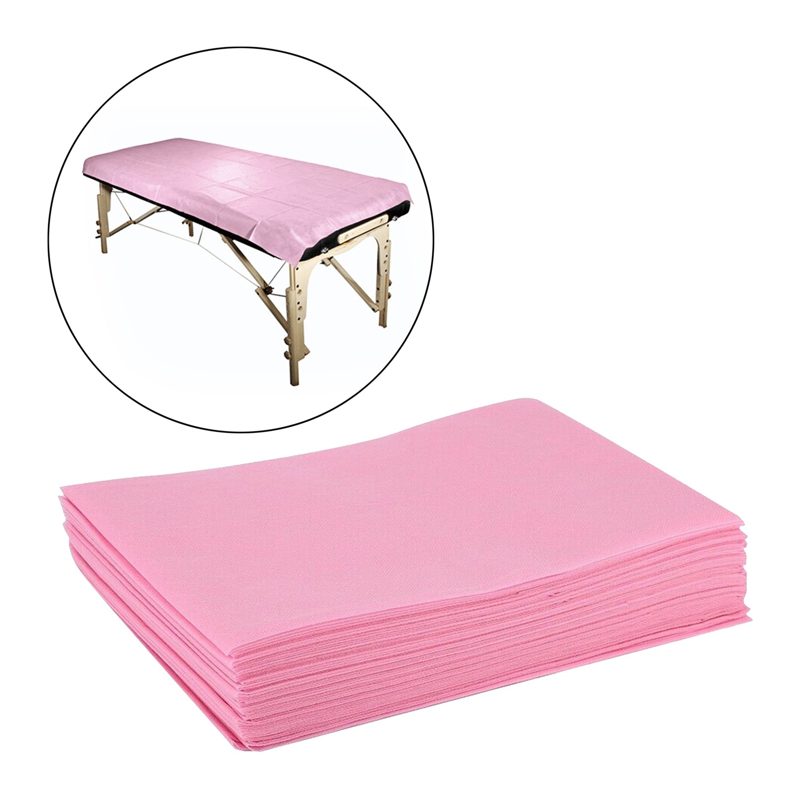 10Piece Bed Sheets Perforated Massage Table Covers for Tattoo 80x180cm Pink