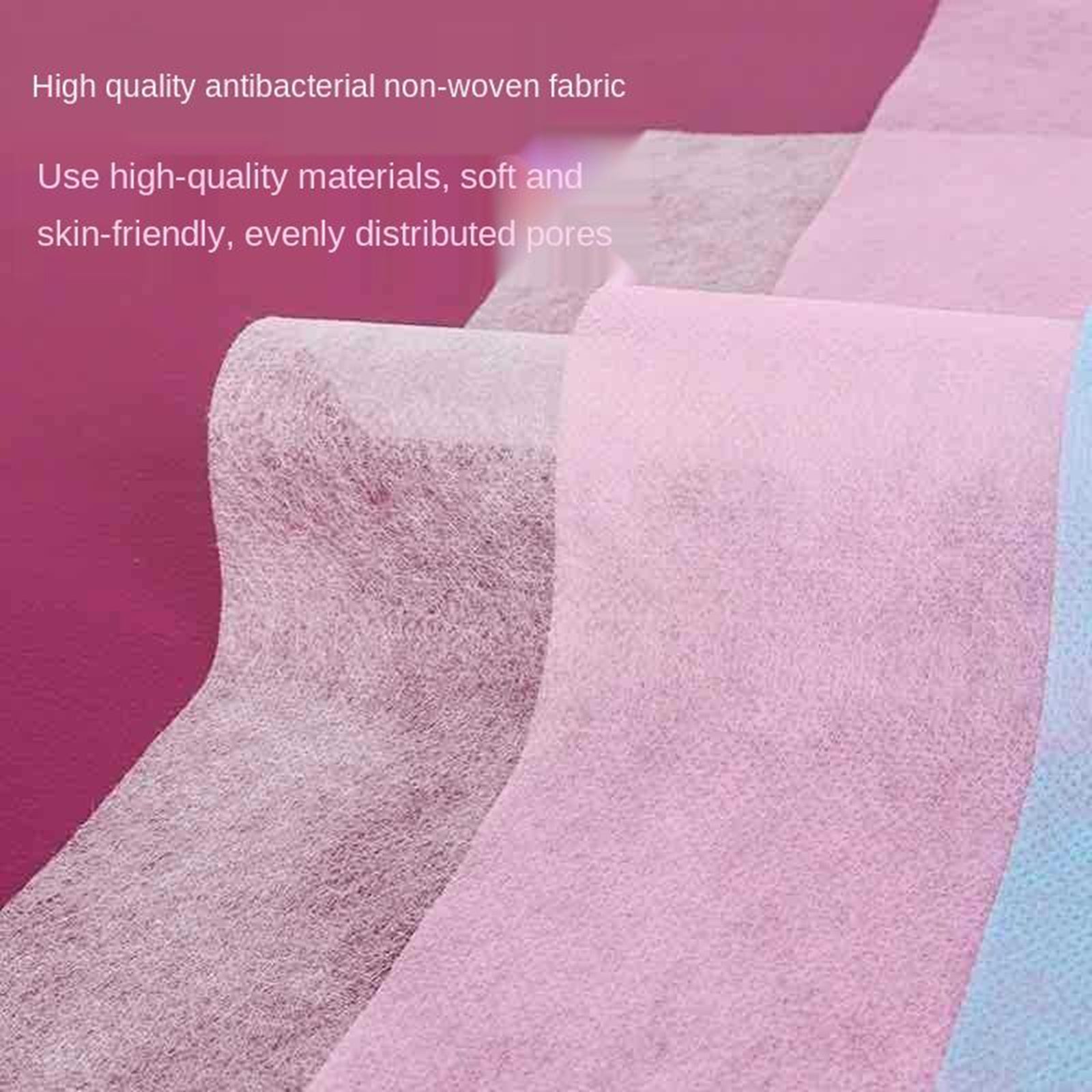 100x 15.7"x27.6" Disposable Bed Sheets Non-woven for Massage SPA Table Pink