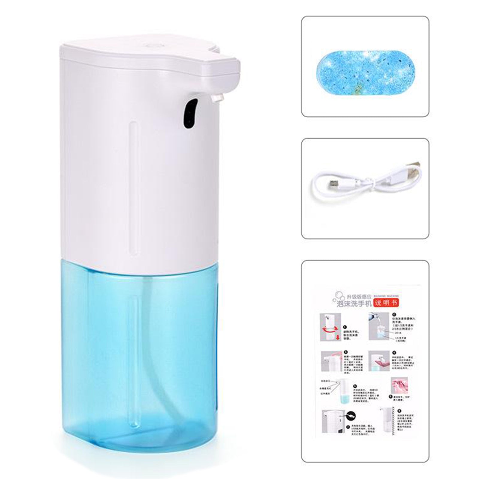 Touchless Auto Foam Soap Dispenser Induction Sprayer for Bathroom Kitchen