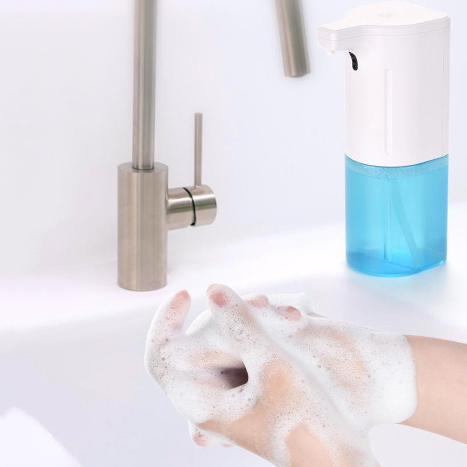 Touchless Auto Foam Soap Dispenser Induction Sprayer for Bathroom Kitchen