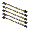 PCI Express PCI-e 6 pin Female to 6+2 8 pin Female GPU Cable Adapter 10Pcs