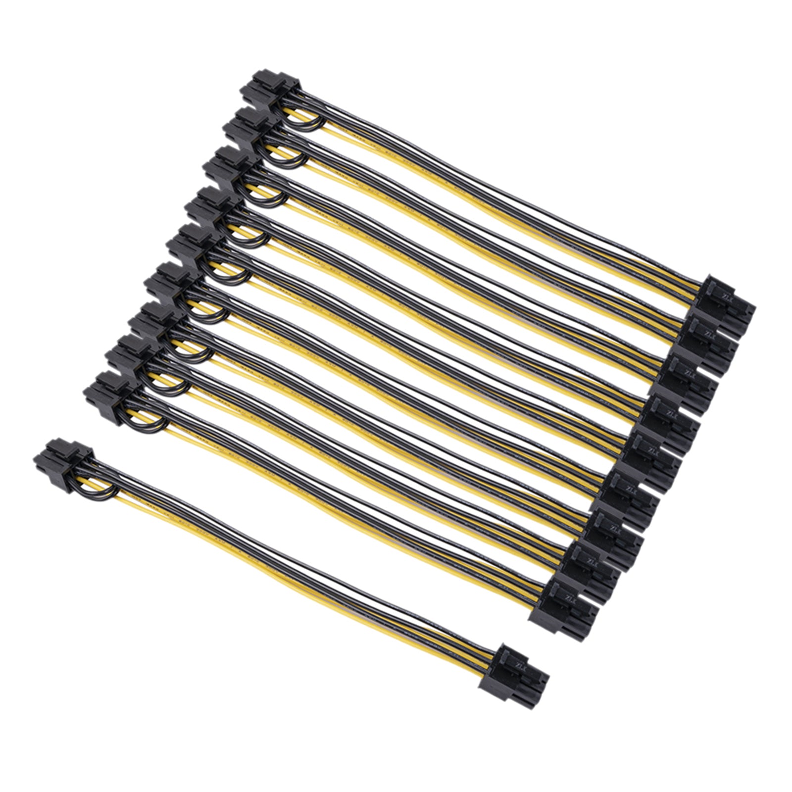 PCI Express PCI-e 6 pin Female to 6+2 8 pin Female GPU Cable Adapter 10Pcs