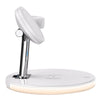 Magnetic Wireless Charger Station for iPhone 12 Apple Watch Airpods white