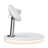 Magnetic Wireless Charger Station for iPhone 12 Apple Watch Airpods white