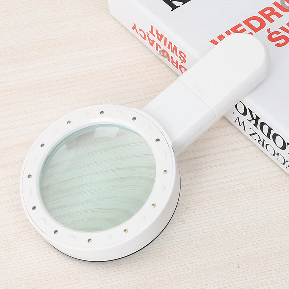 Handheld Magnifying Glass with Light for Seniors Reading Soldering Exploring