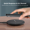 B09W Desktop Wireless Charger 10W Max Pad for iPhone SE 2020 Xs Xs Max black