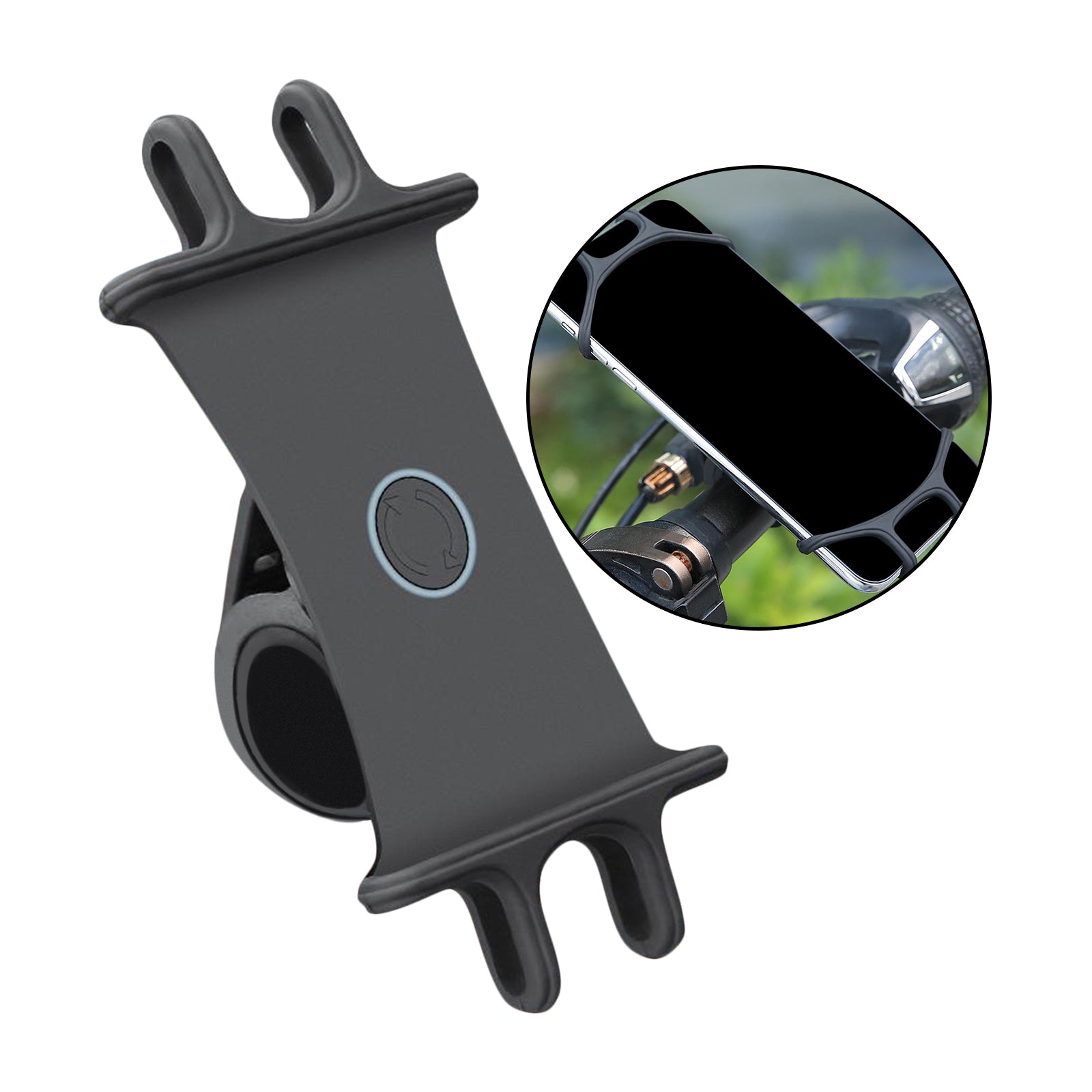 MTB Bike Bicycle Phone Handlebar Silicone Holder GPS Bracket for Samsung