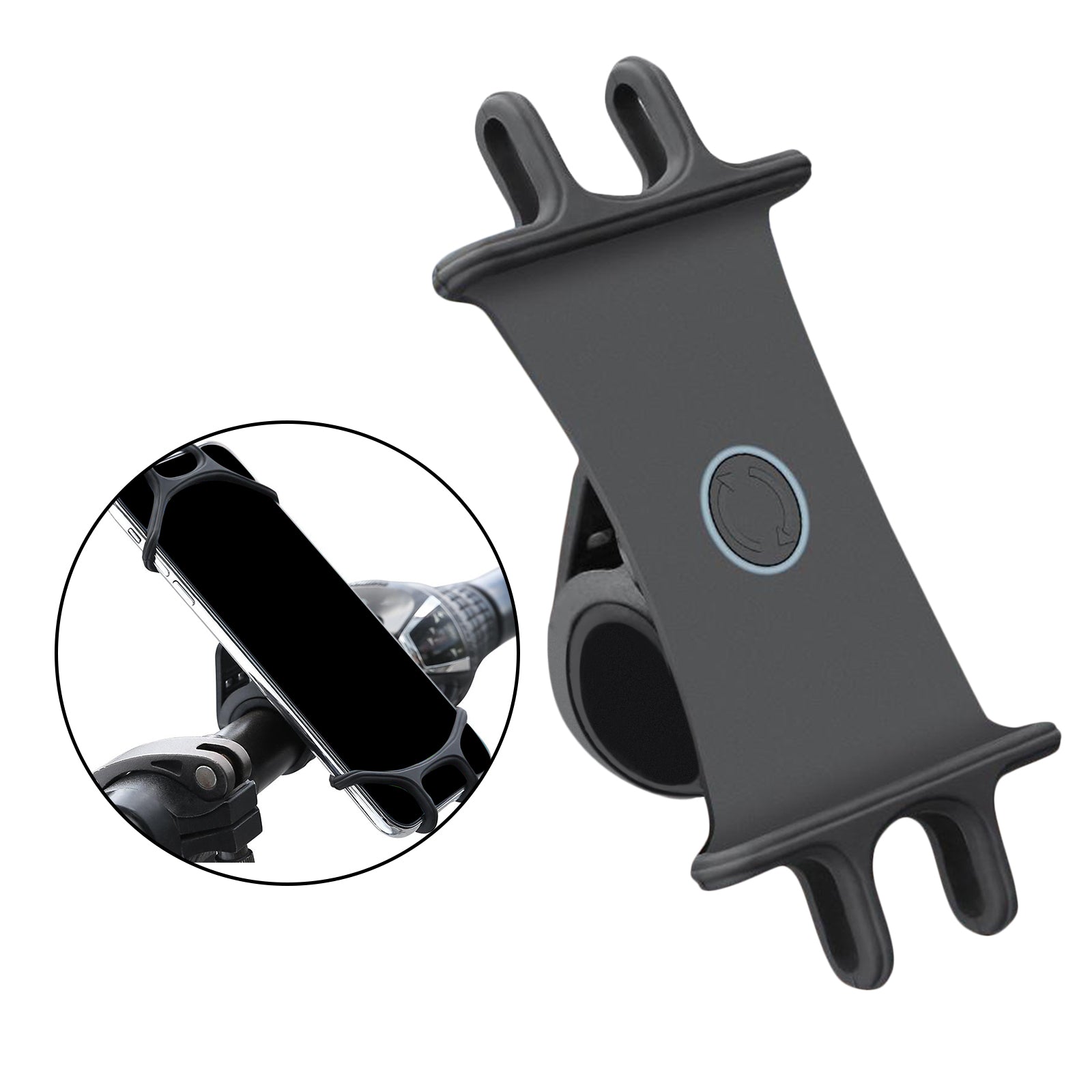 MTB Bike Bicycle Phone Handlebar Silicone Holder GPS Bracket for Samsung