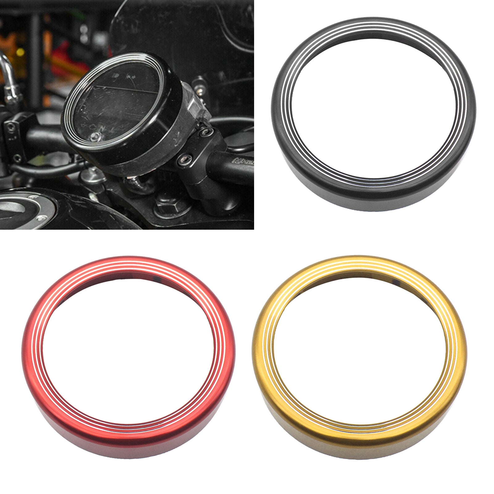 Speedometer Gauge Meter Ring For Honda Rebel CMX 300 500 17-19 Black