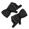 Winter Electric Heated Glove Rechargeable Battery Warm Hand Sport Black+Gray