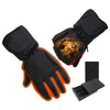 Winter Electric Heated Glove Rechargeable Battery Warm Hand Sport Black+Red