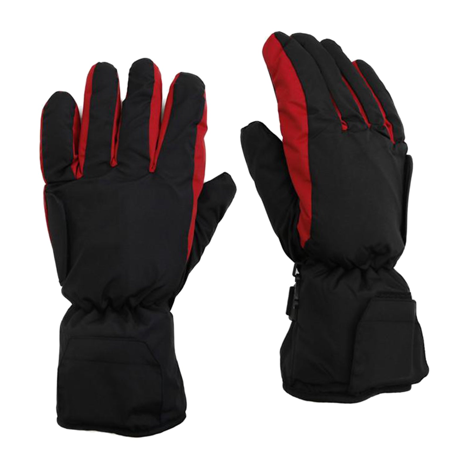 Winter Electric Heated Glove Rechargeable Battery Warm Hand Sport Black+Red