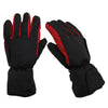 Winter Electric Heated Glove Rechargeable Battery Warm Hand Sport Black+Red