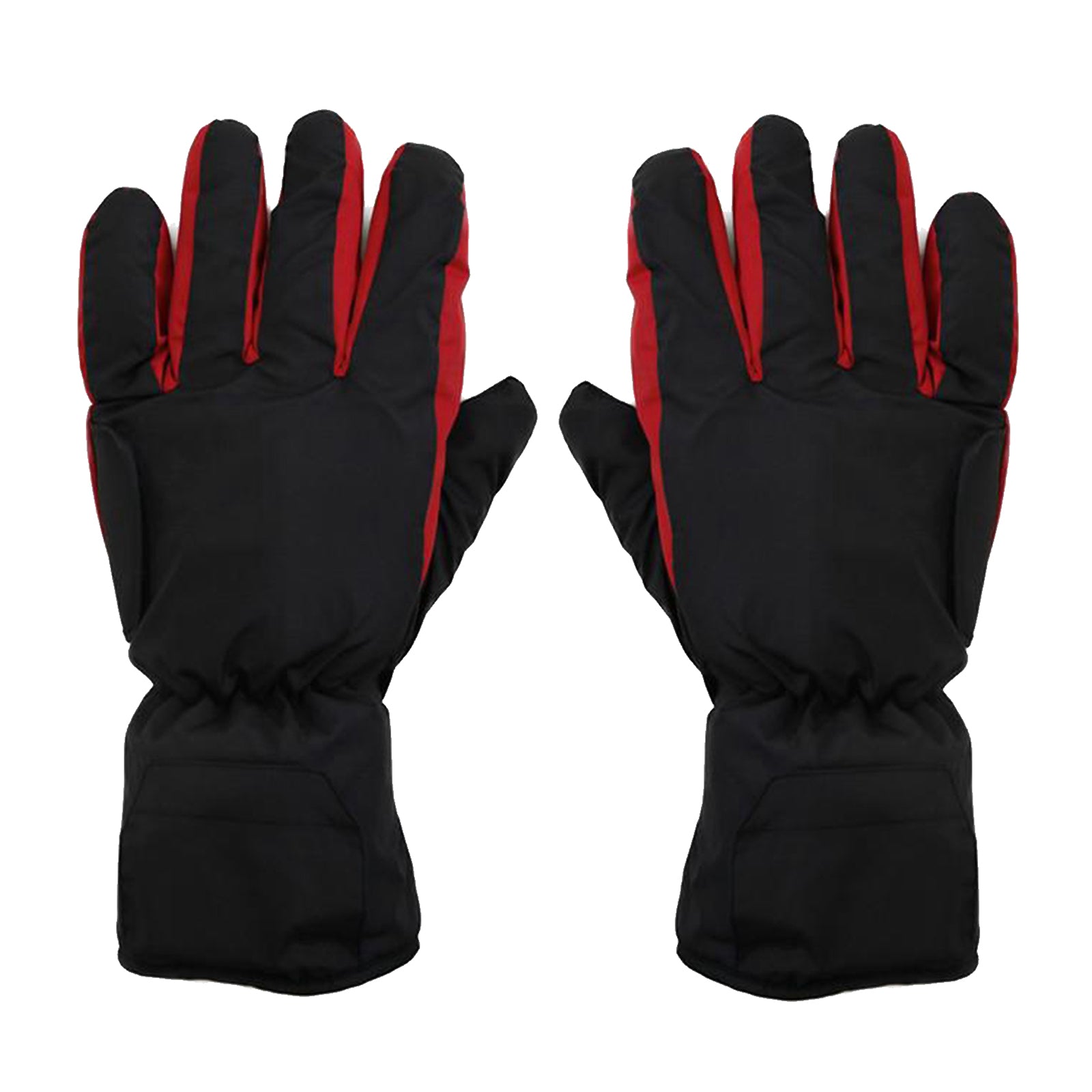 Winter Electric Heated Glove Rechargeable Battery Warm Hand Sport Black+Red