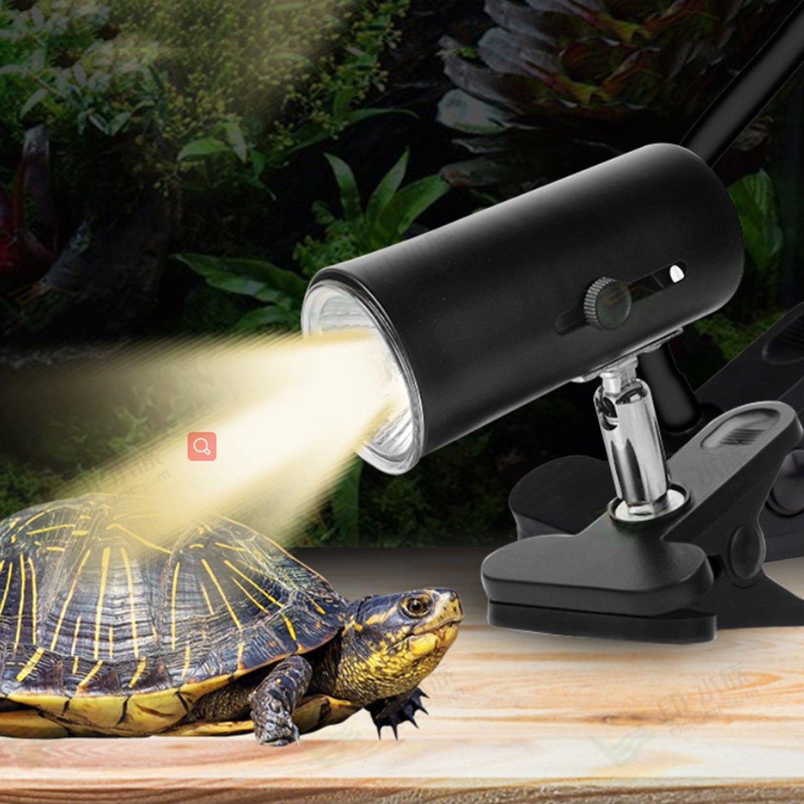 Reptile Heating Light Lamp Holder with Clip Lamp Pet Lights Rotatable Clip 2